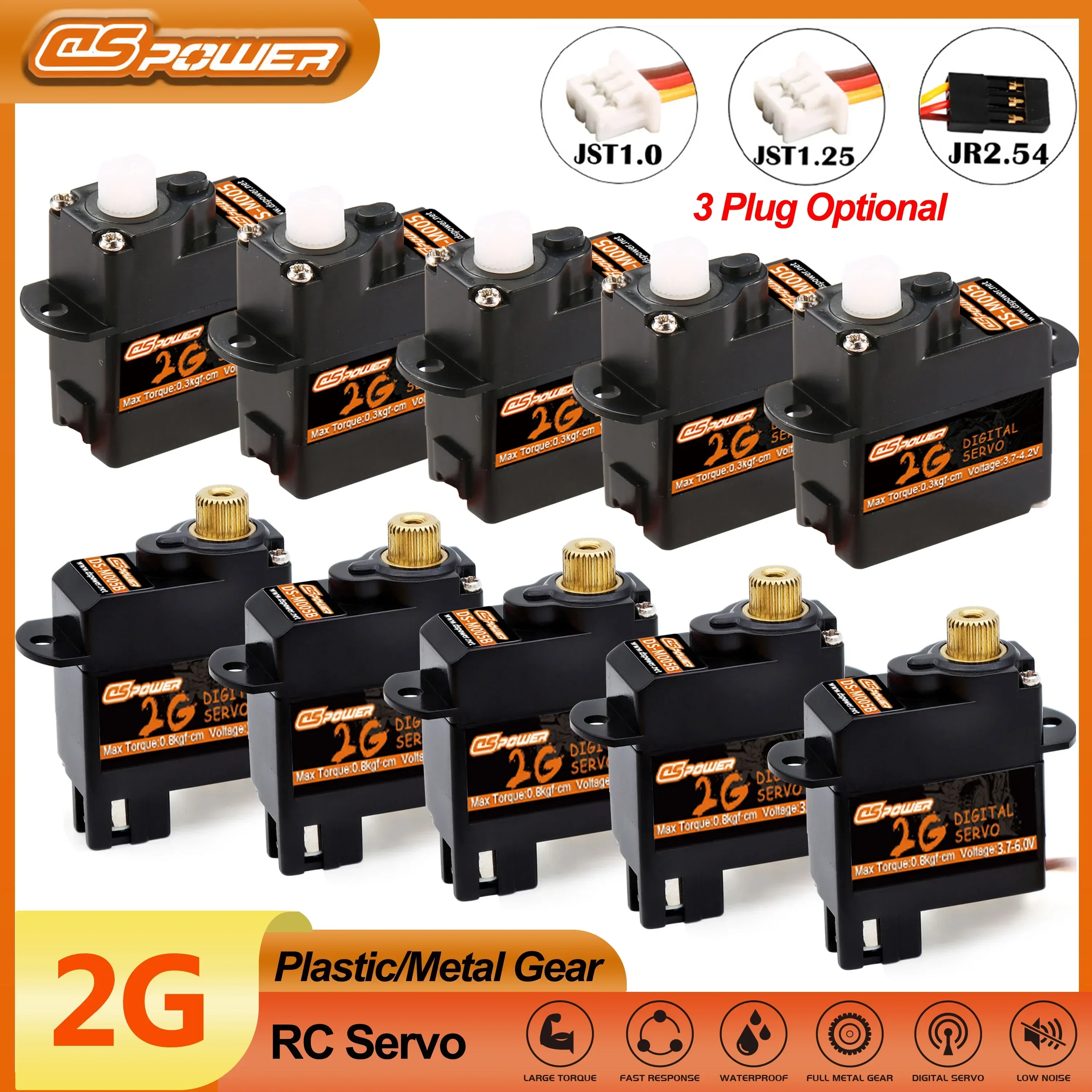Top Rc Hobby Mini Xcub - Dower 2g Kunststoff/Metall Getriebe motor Mini