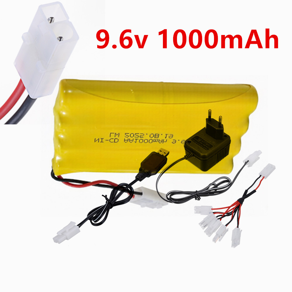 Rc Hobby Rc - 9,6V 1000mAh Ni-CD AA Akku mit
