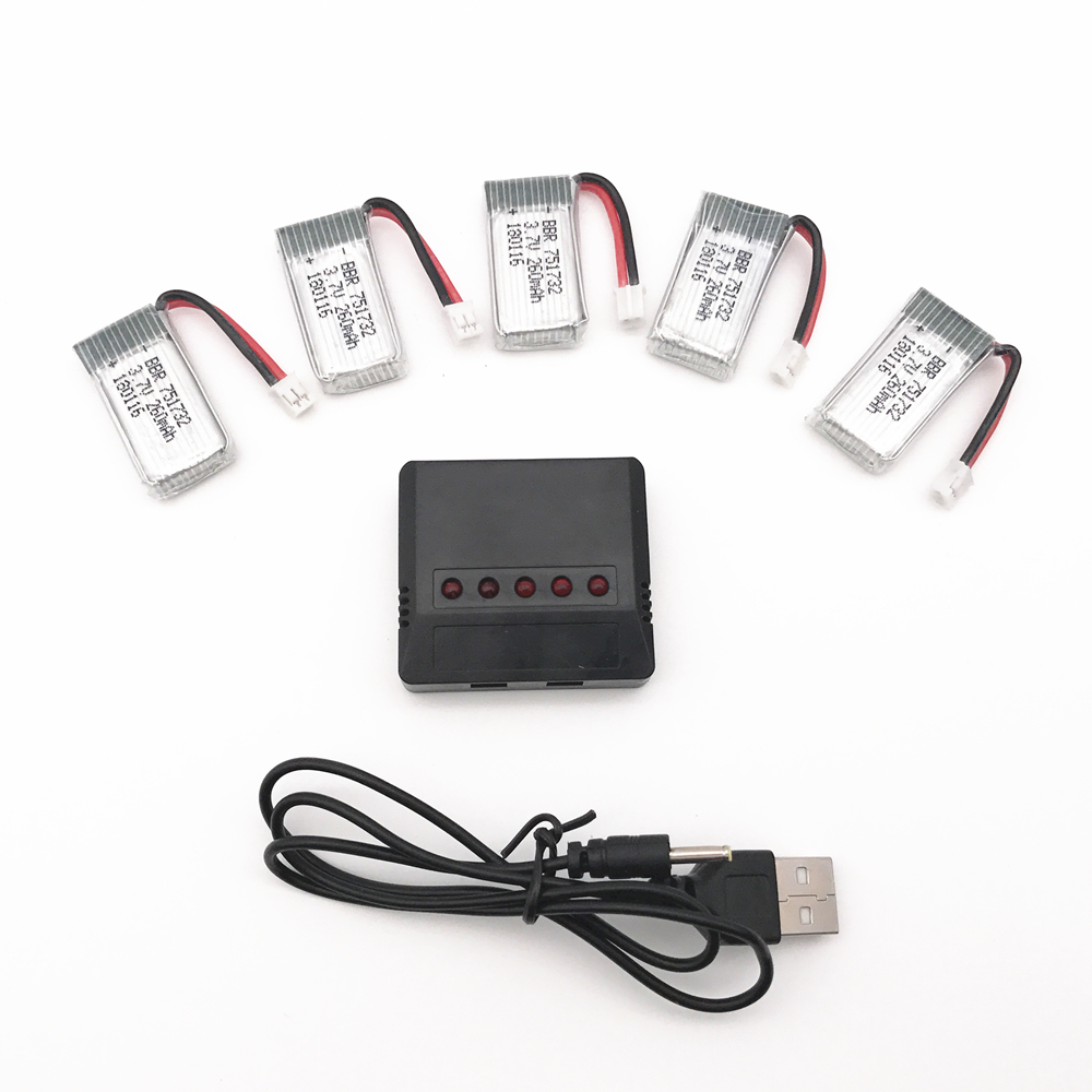 Rc Hobby Wholesale - 5 stücke/10 STÜCKE 3,7 V 260mAh