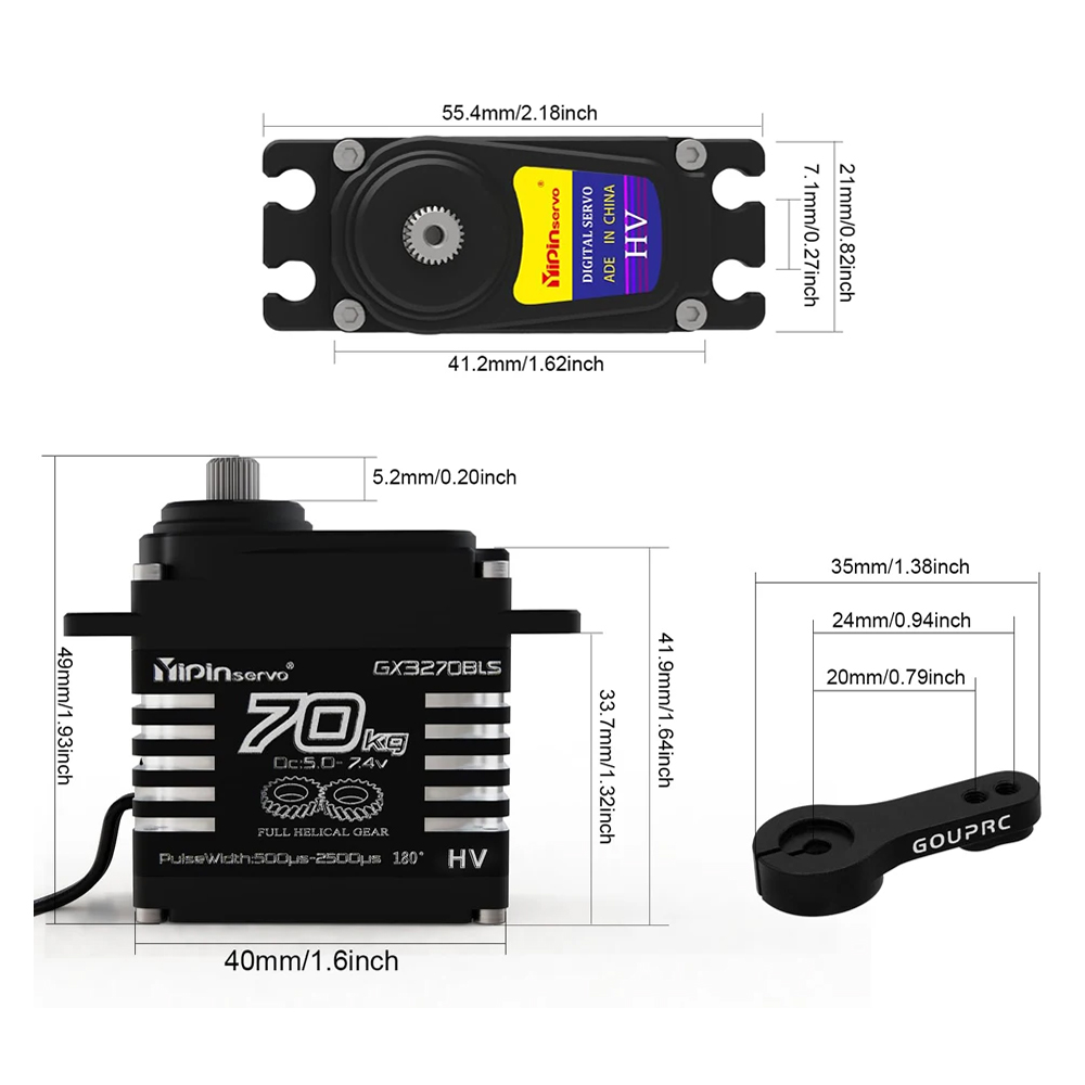 1/2 Stück 70KG Hochdrehmoment  – Rc Hobby Motors Bewertung und Preis